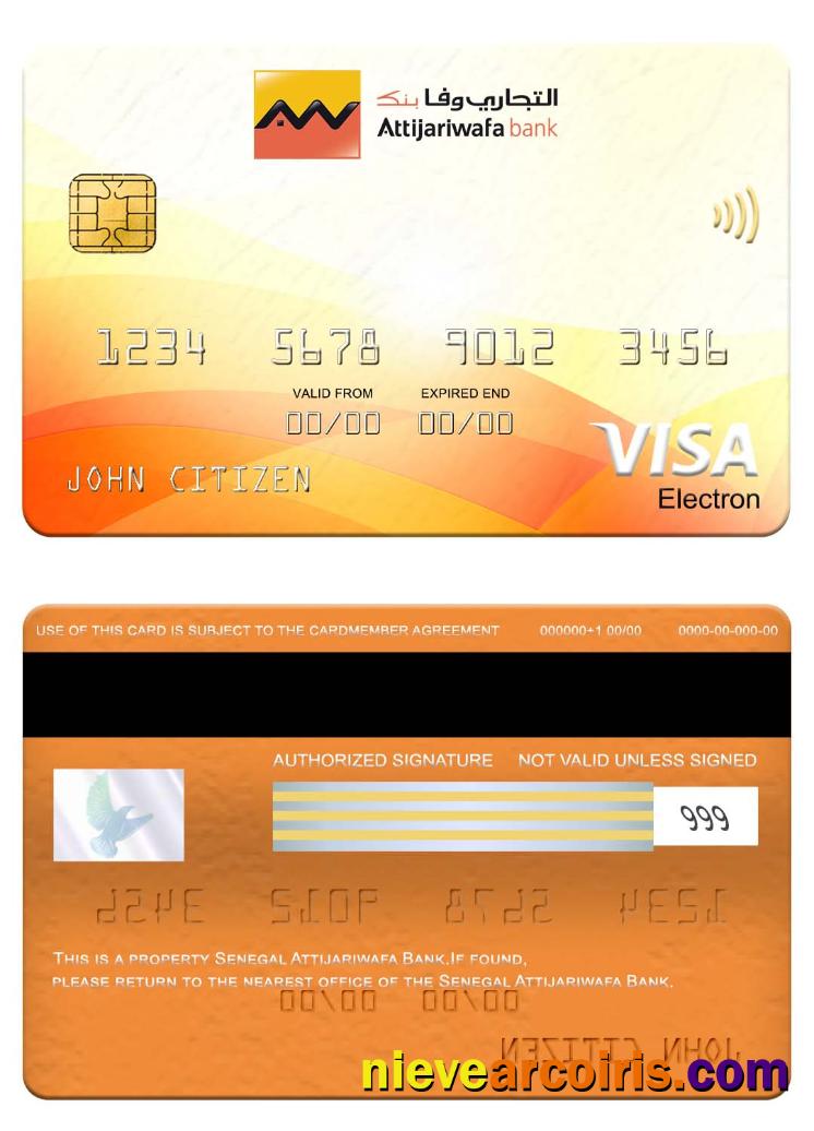 Senegal Attijariwafa Bank visa electron card
